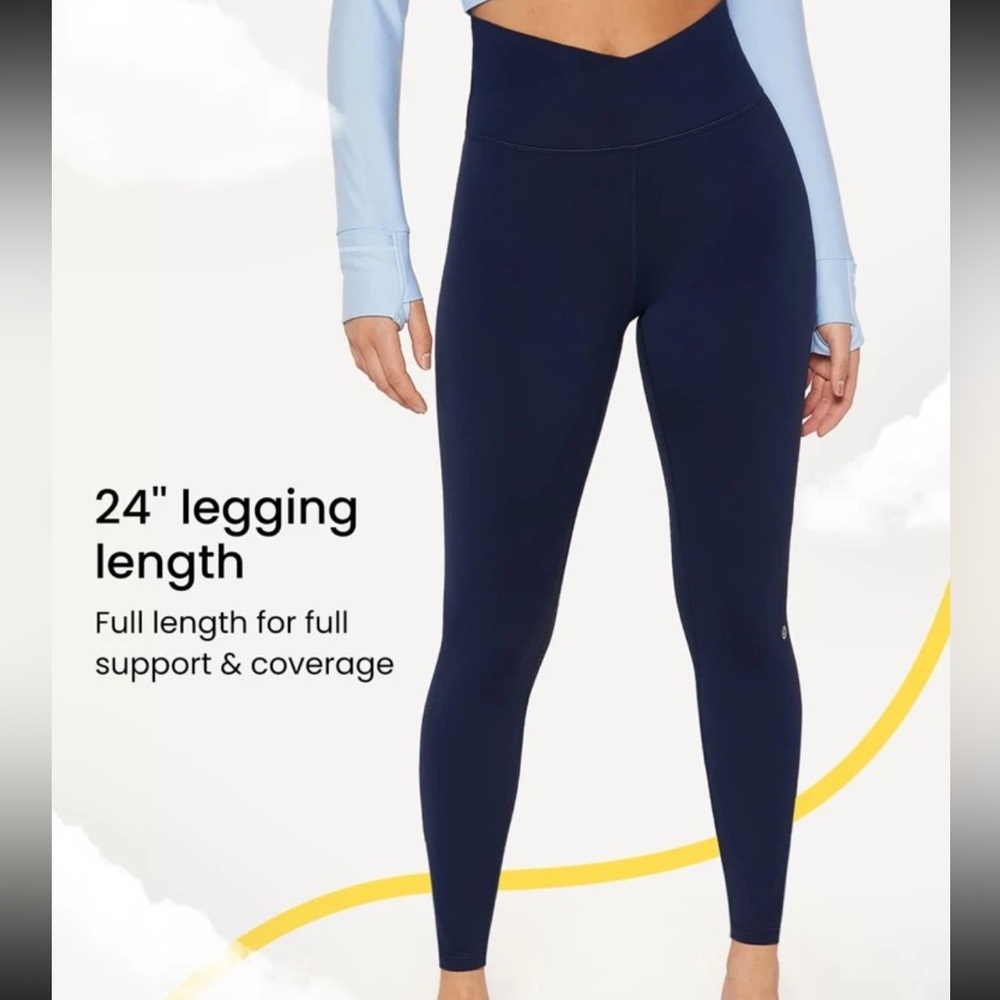 NWT Glowmode featherfit crossover cinch waist leggings